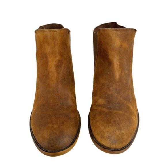 Franco Sarto Brown Suede Ankle Booties - Picture 2 of 7